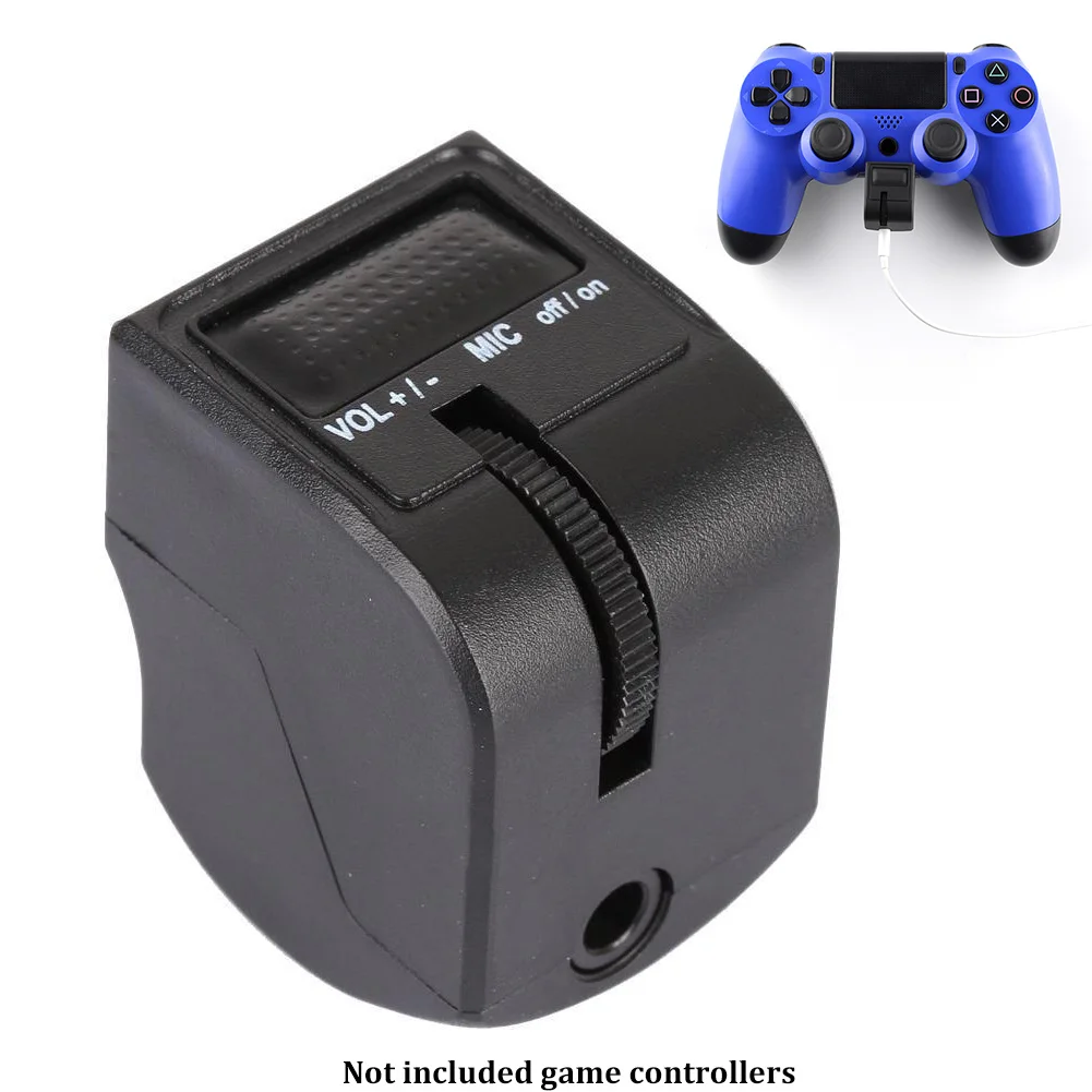 

Handle Headset Mini For Headphone Plastic Micphone Earphone Mute Switch Adapter Video Audio Controller Volume Control For PS4 VR