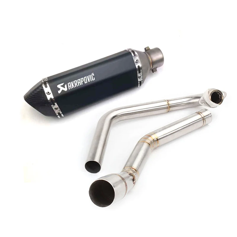 

Motorcycle Exhaust Muffler Middle Link Pipe Tube Modified For Yamaha YZF R15 MT-15 2008-2017 MT125 with akrapovic exhaust