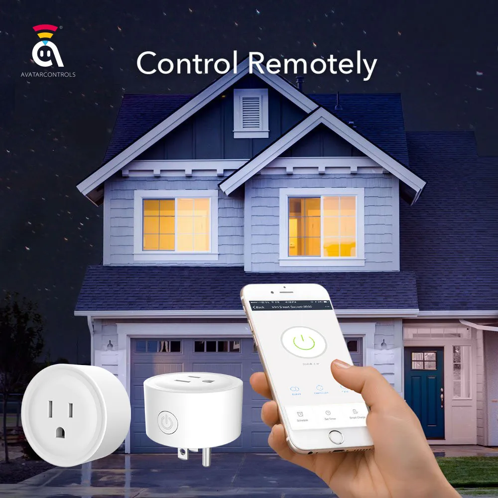 

Socket 2019 Smart Power Socket Wifi Wireless Mini Switch Remote Control Timer Outlet US Plug