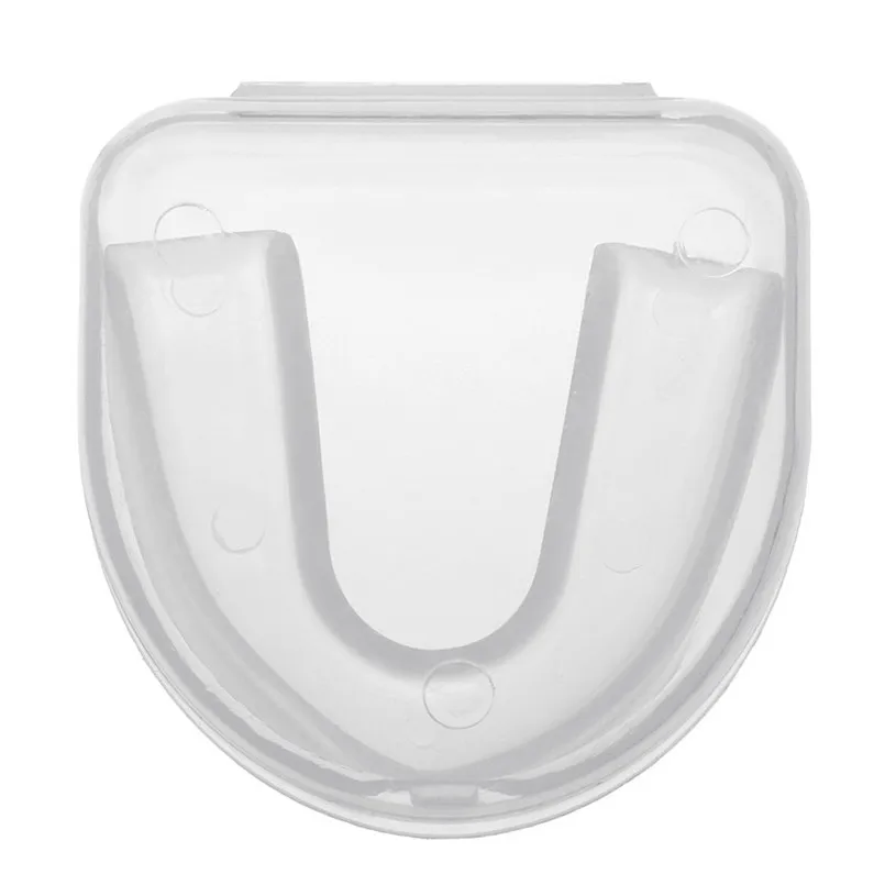 PVC de boxeo Protector Gum Shield dientes manga dientes Protector boca guardia pieza de Rugby de boxeo tirantes