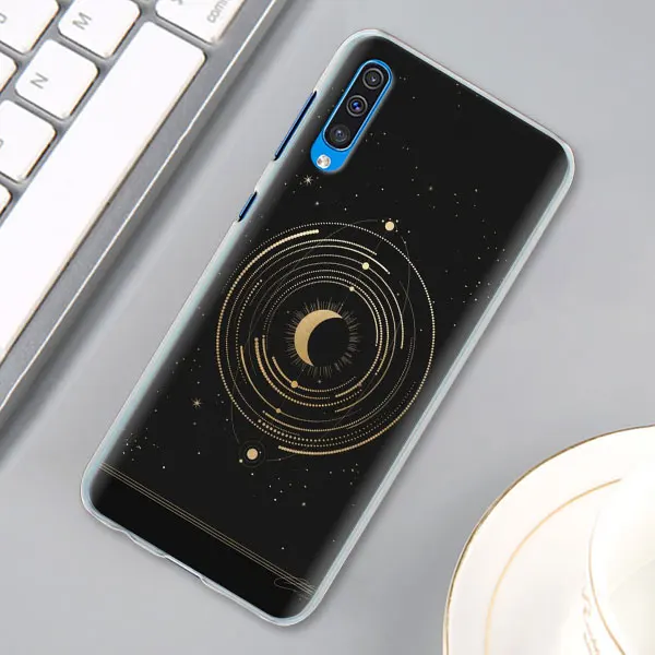 Space Love солнце и луна звезда рисунок чехол КРЫШКА ДЛЯ samsung Galaxy A30 A40 A50 A70 A6 A8 плюс A7 A9 M30 чехол для телефона Coque - Цвет: 08