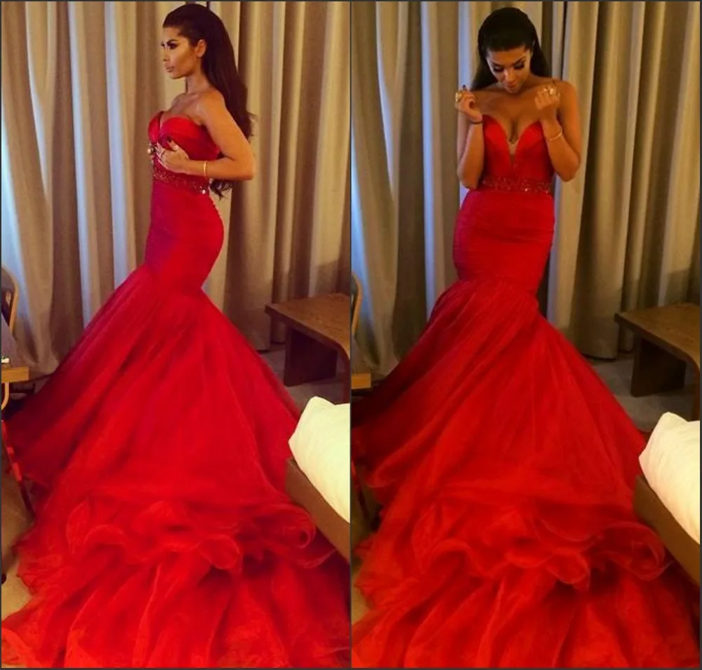Fashion week Red prom mermaid dresses pictures for lady Fashion style Red prom mermaid dresses pictures for girls