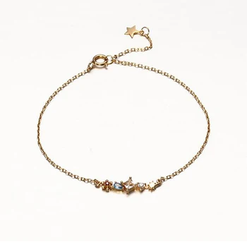 

Ruifan Elegant Colorful Cubic Zircon Women's 14K Gold Color 925 Silver Bracelets for Women Fashion Wedding Jewelry Gifts YBR069