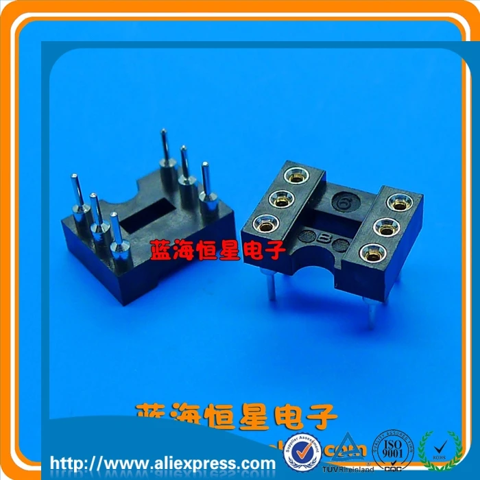 6P round hole IC block 6P round hole chip holder DIP 6 socket DIP6in