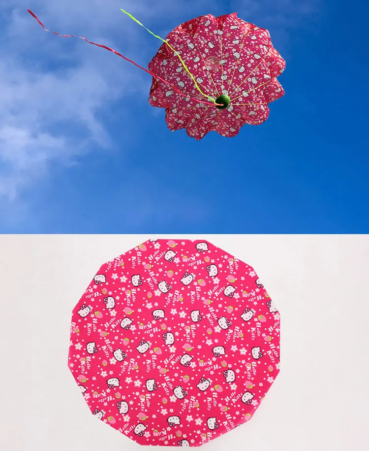 Новые ручные парашюты воздушный змей со светодиодный светильник мини игры на открытом воздухе флеш-парашют игрушки Обучающие Детские игрушки воздушные змеи