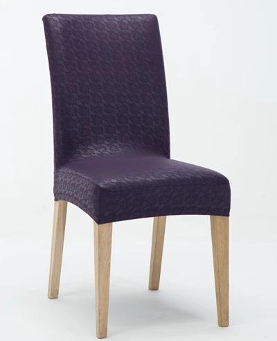 ROMANZO Толстый водонепроницаемый стрейч ПУ/ПВХ Чехлы для обеденных стульев цельный Универсальный спандекс домашний стул для ресторана, чехол на стул - Цвет: purple lace pattern