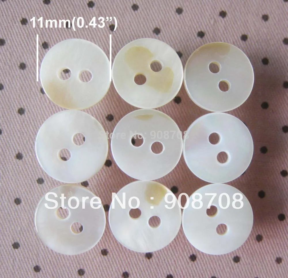 

SH002 White Shell Buttons11.5mm Bulk Button 150pcs Crafts Buttons