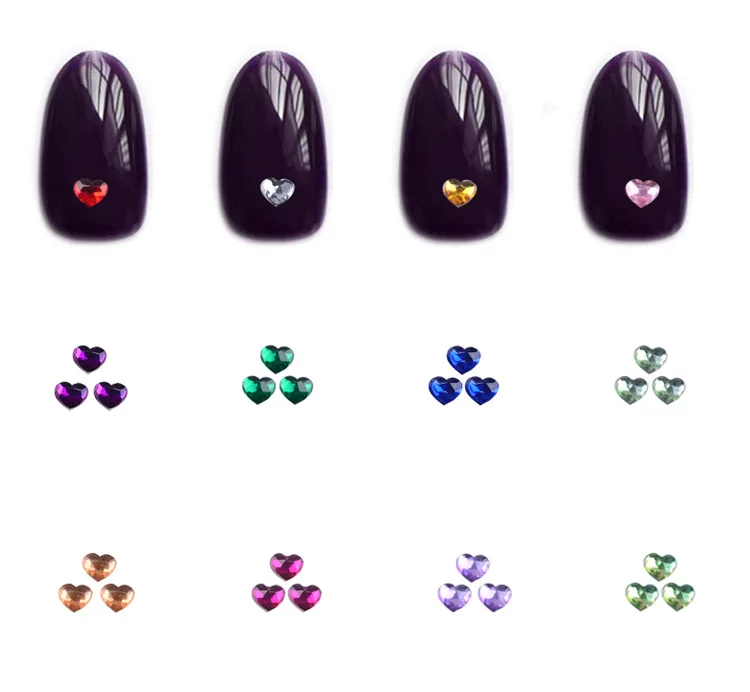 1 коробка любовь 12 цветов 3 мм стразы для дизайна ногтей колеса DIY Декоративные наклейки для ногтей 3D инструменты для маникюра