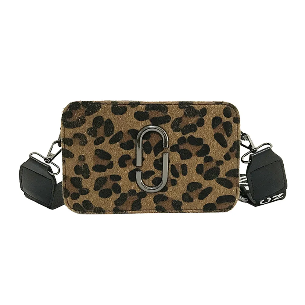 

OCARDIAN Shoulder Bag PU Leather Bag Wild Small Square Bag Broadband Leopard Printing Mini Bag Gift Bolsa Feminino 16.NOV.5