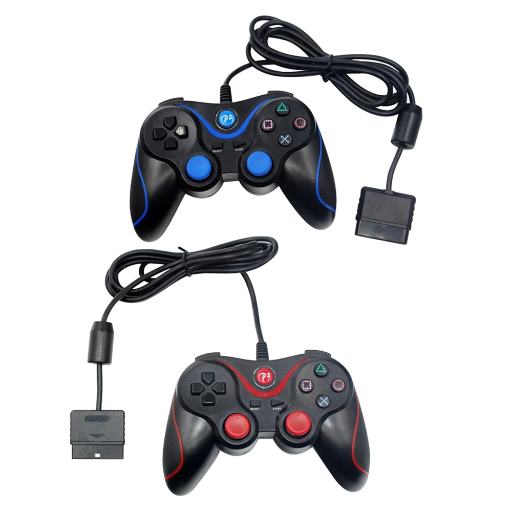 10pcs Wired Game Vibration controller Gamepad Joystick for Sony for