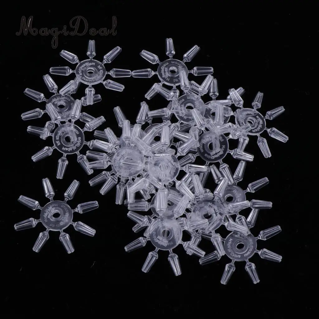 MagiDeal   20Pcs/Pack Professional Dart Flights Protectors 8 Handy Plastic Protectors Practice Training for Steel Soft Tip Dart