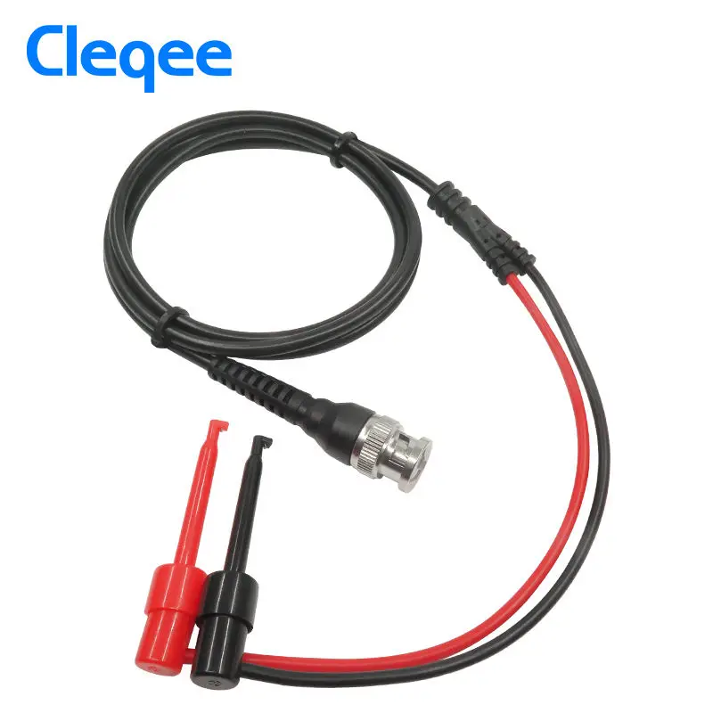 Cleqee P1007 BNC штекер Q9 на двойной крюк зажим тестовый зонд кабель провода 120 см