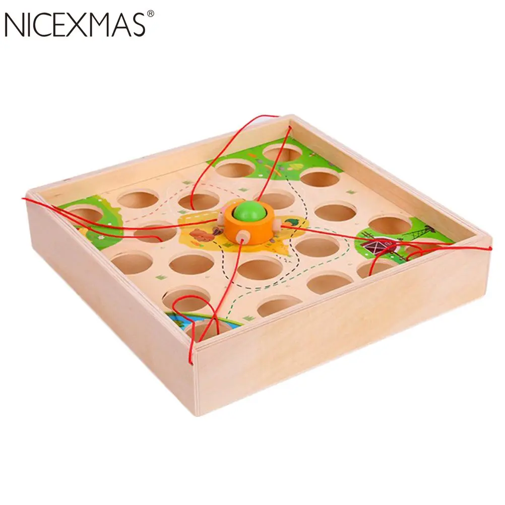 

NICEXMAS Pull Ball Desktop Game Funny Intelligent Educational Interactive Game Toy for Kids Children