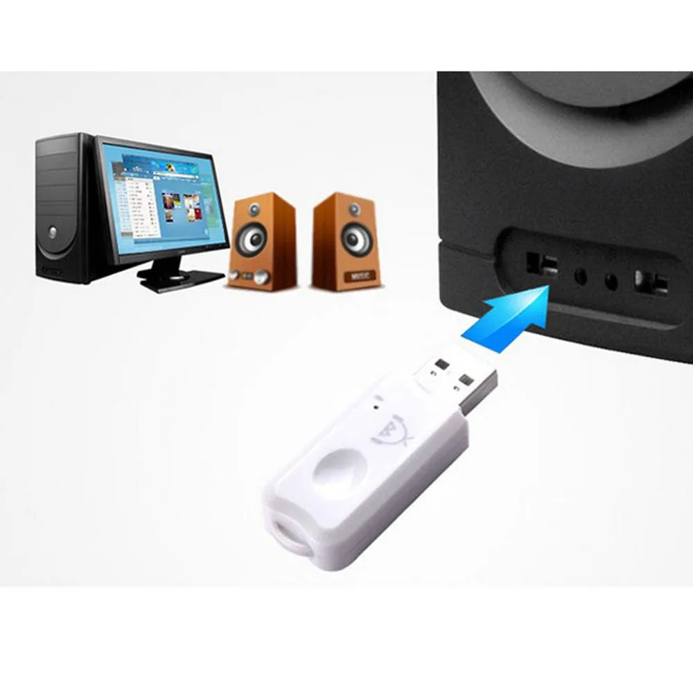 Беспроводной динамик USB Blutooth Bluetooth адаптер для наушников приемник стерео Hifi
