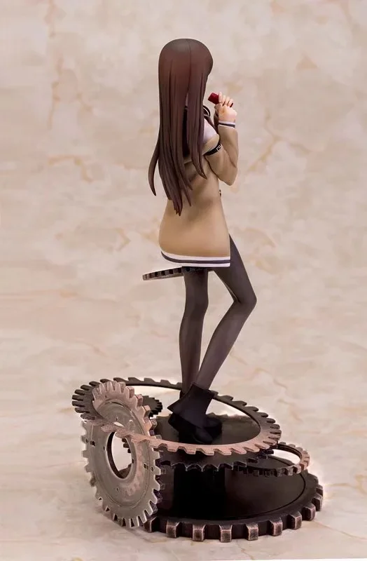 Аниме 28 см Steins Gate Makise Kurisu лабораторный член ПВХ фигурка Коллекционная модель