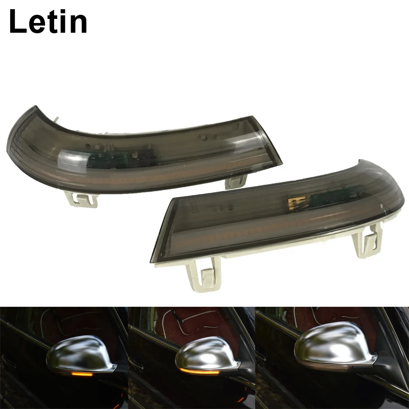 Letin для VW GOLF 5 Plus Jetta MK5 Passat B6 EOS боковое зеркало заднего вида динамический мигалка