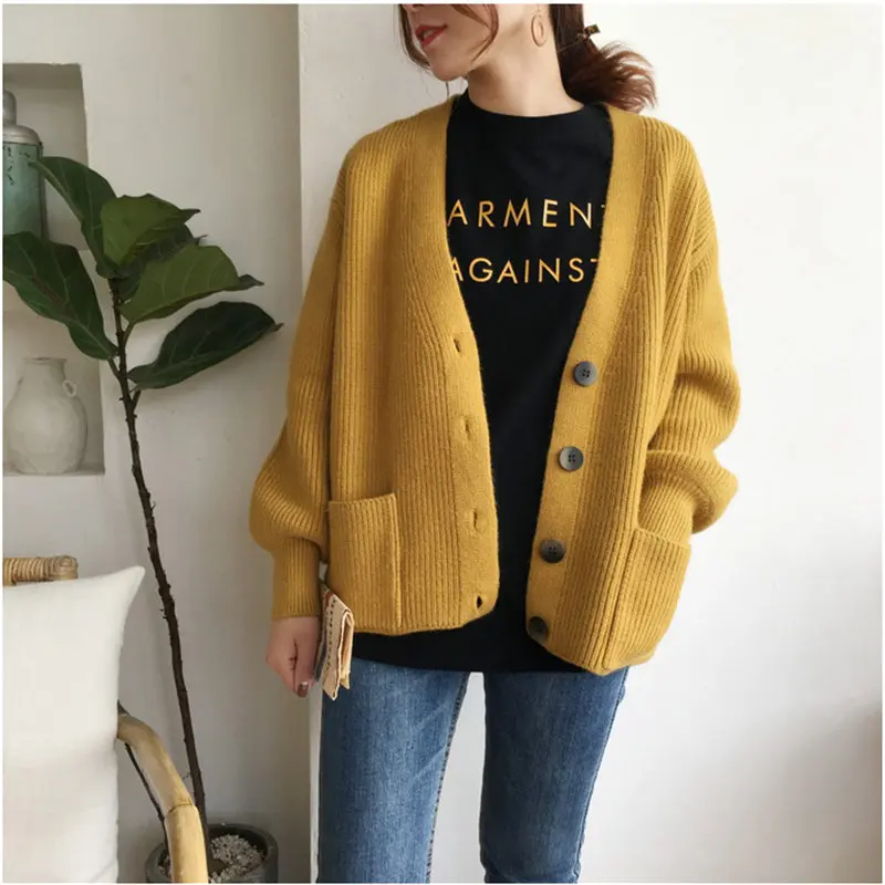 Online Alien Kitty Chic Corea grueso suelto todo el Partido Casual suave primavera otoño elegante Rebeca Regular suéteres de manga larga sólido