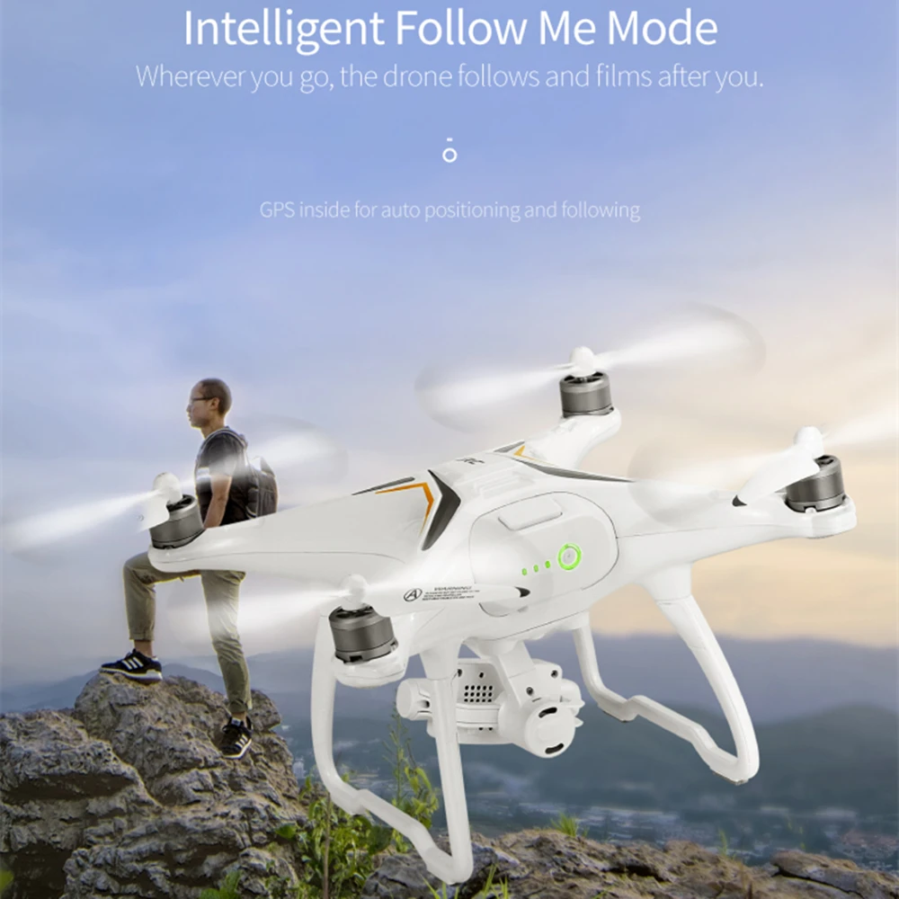 

JJRC X6 GPS Drone with 5G 1080P Camera Brushless Follow Me Selfie Drone RC Quadcopter with 5MP Camera Dron GPS VS JJRC X9 Heron