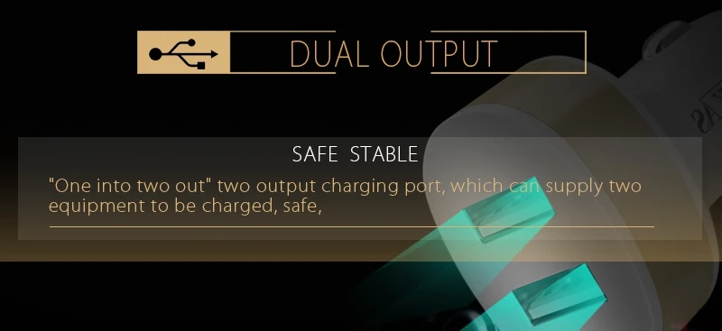 Tomkas Car Charger Universal Dual Port USB Car Charger For Moible Phone Car-Charger USB Adapter For Samsung Xiaomi Fast Charging (4)