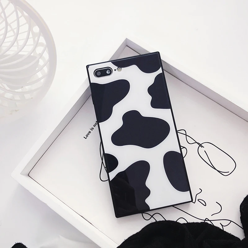GlamPhoneCase черный белый узор стеклянный чехол для телефона iphone X 8 8PLUS 7 7PLUS 6 6PLUS 6S +