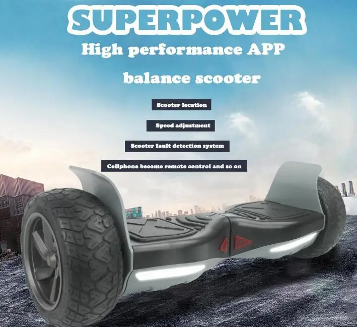 Высокое качество 8,5 дюймов Ховерборд Интеллектуальный Электрический приложение управление Электрический скейтборд скутеры два колеса за бортом RU 700 Вт