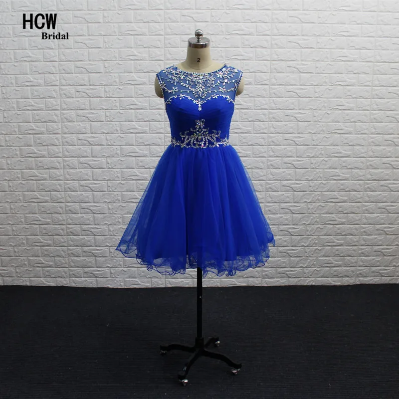 royal blue short gown