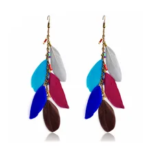 Vintage Ethnic Bohemia Hanging Dangle Drop Earrings for Women Geometric Feather Long Earrings Ladies Jewelry Vintage Ethnic Bohemia Hanging Dangle Drop Earrings for Women Geometric Feather Long Earrings Ladies Jewelry