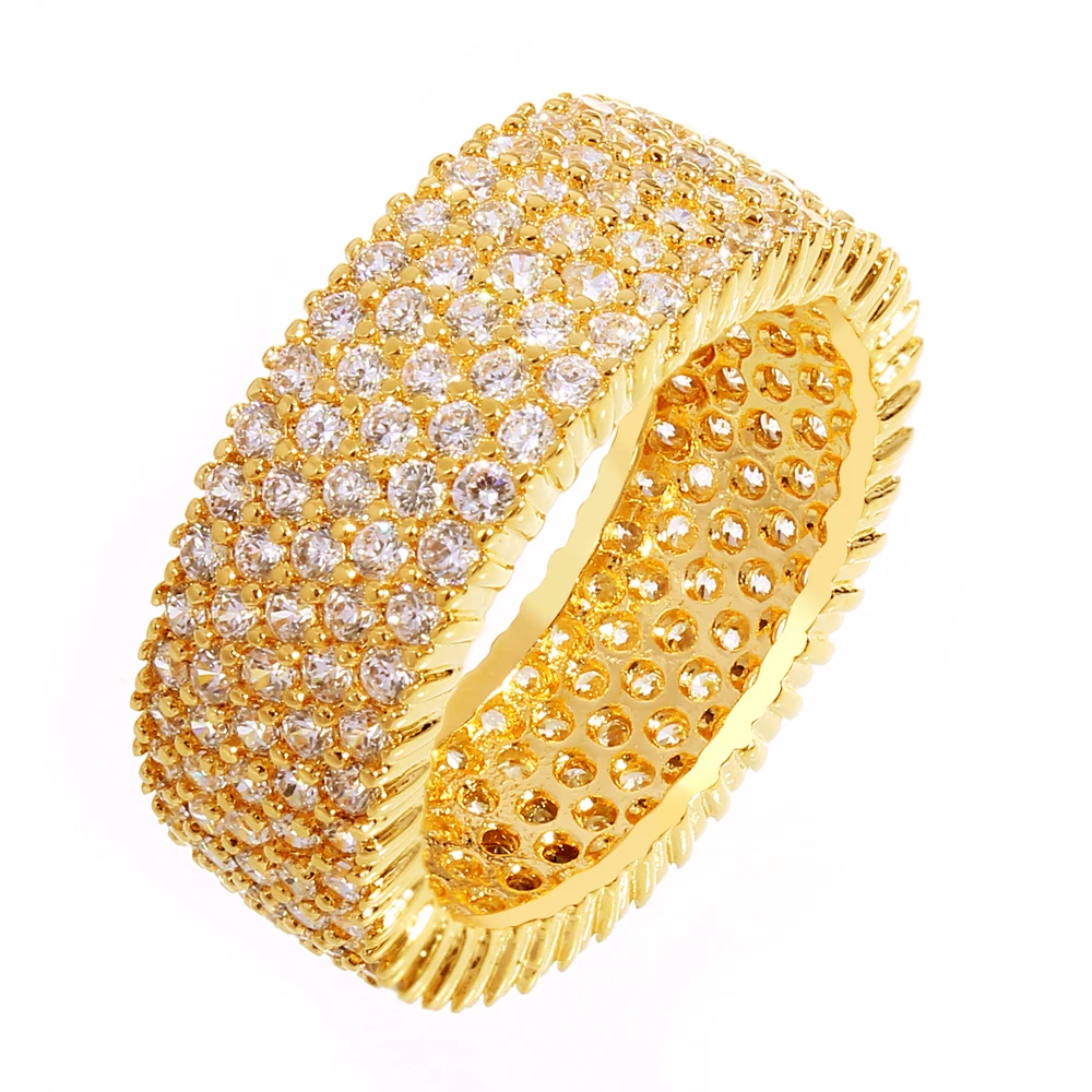 Luxury 18K Gold Plated / Platinum Plated Ring Setting 200 pcs White AAA