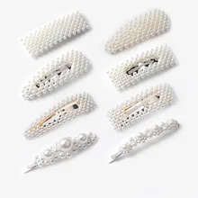 Новая модная заколка для волос Принцесса заколка для волос жемчужные заколки для волос аксессуары для волос заколка для волос боковая заколка Утконос заколки