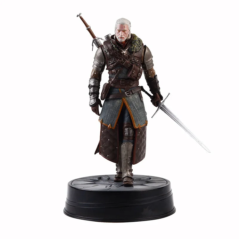 

Anime Figure The Witcher 3 Wild Hunt Geralt of Rivia Figure PVC Dark Horse Deluxe Statue CD Projekt Red Collection Model Toy