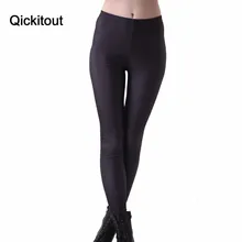 Wholesale DROP Shipping! Slim Women’s Stretchy Digital Printed Pants Lady Elastic Sexy Hot Wet Look Black Leggings