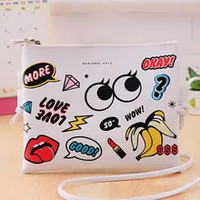 EXCELSIOR Fashion Cartoon Printed font b Women b font Graffiti font b Handbag b font Mini