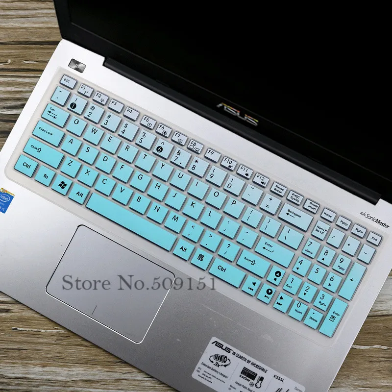 Силиконовый чехол для ноутбука Asus X555LP VX7 X501 DX991C X554L VM590ZE/LB VM510L E502M Vivobook 4000 S5 |