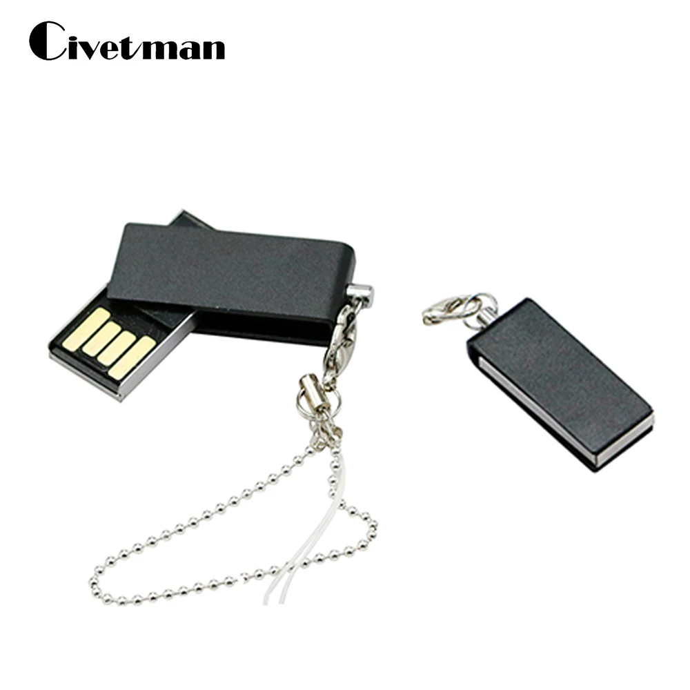 Поворотный водонепроницаемый USB флеш накопитель 8 ГБ 16 32 64 128 256 флешка поворотный
