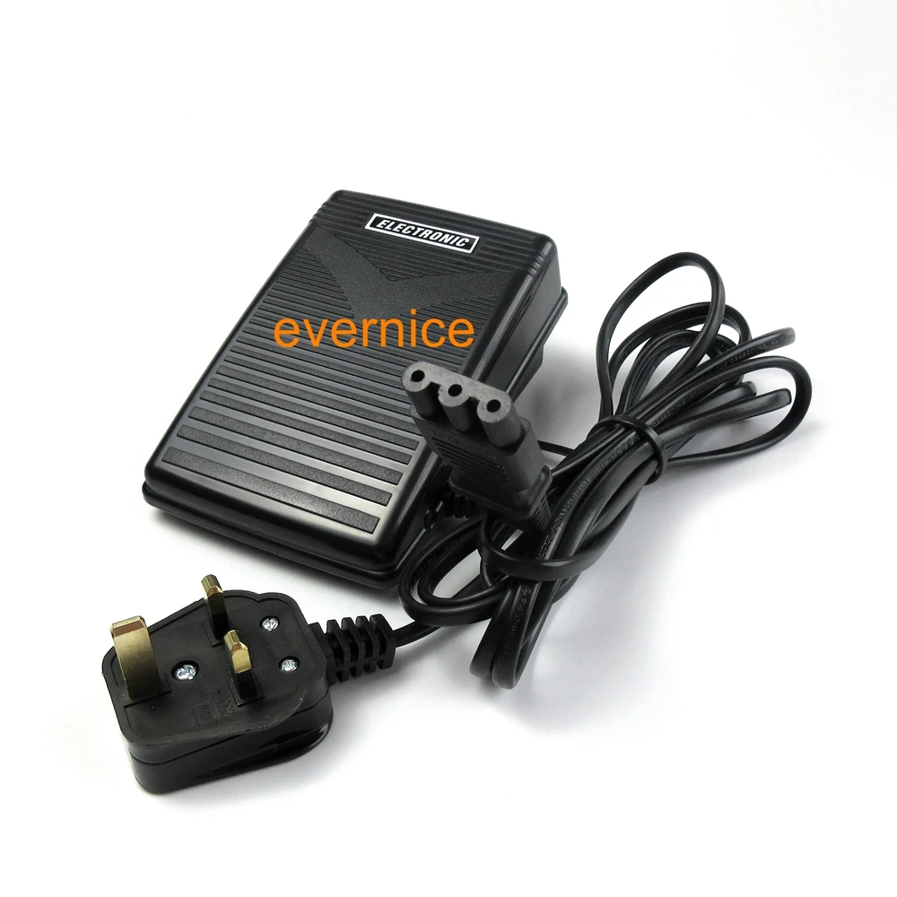 UK plug 220V Foot Control Pedal & Lead E Type For Janome Dmx200 Costco