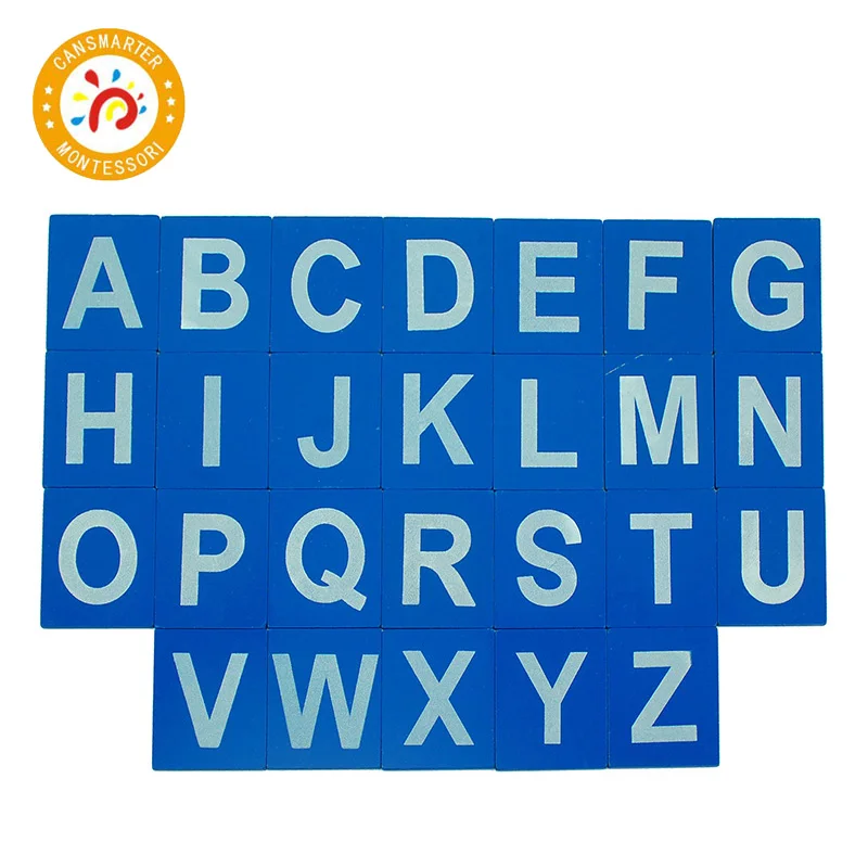  Baby Toy Montessori Material Red and Blue Sand Alphabet Board Learn Letters Early Education Teachin - 33012838235