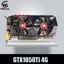 VEINEDA Video Card for Computer Graphic Card PCI-E GTX1050Ti GPU 4G DDR5 for nVIDIA Geforce Game