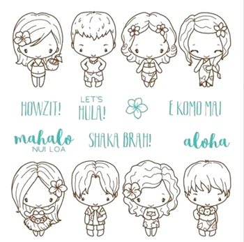 

BOY AND Girl Transparent Clear Silicone Stamp Seal DIY Scrapbooking photo Album Decorative A0742