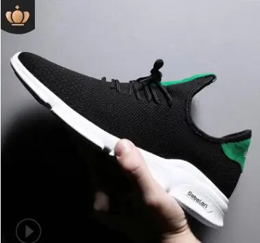 

2018 Men Shoes Spring autumn Fly Weaving running Shoes Comfortable High Quality Breathable Footwear sport Male Damping Sneakers