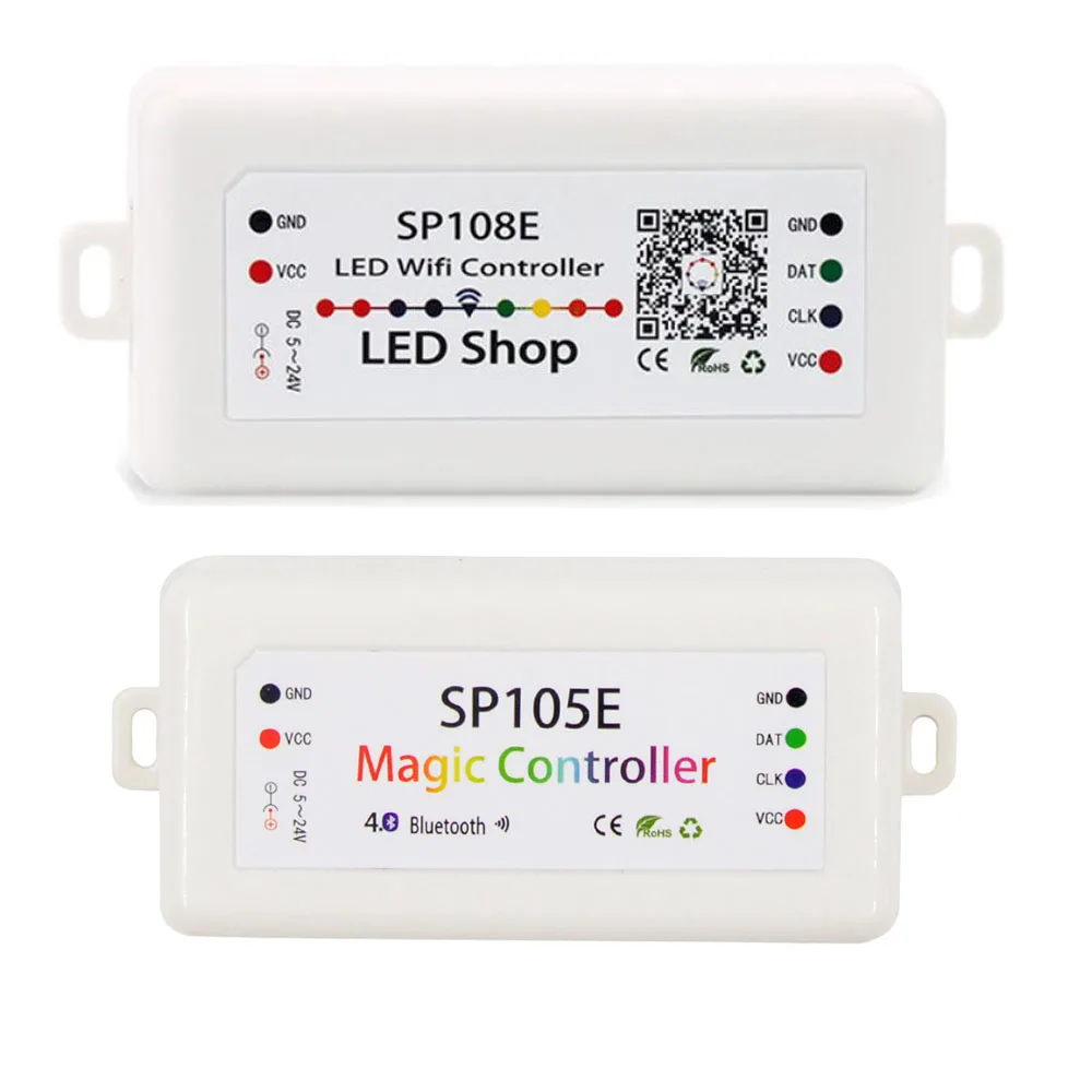 SP108E SP105E светодиодный контроллер SPI Bluetooth Wifi pixel IC с помощью приложения для