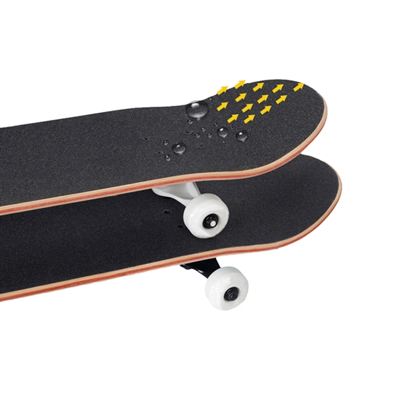 Профессиональный Черный скейтборд палуба наждачная бумага сцепление ленты для катания на коньках доска Longboarding 83*23 см
