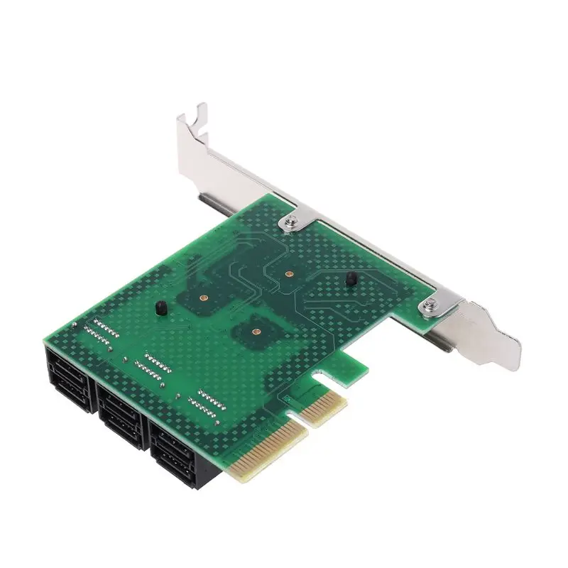  2019 NEUE PCI-e PCI Express zu SATA 30 III 3 SSD PCIe 8 Ports Expansion Board Karte Adapter Raiser 