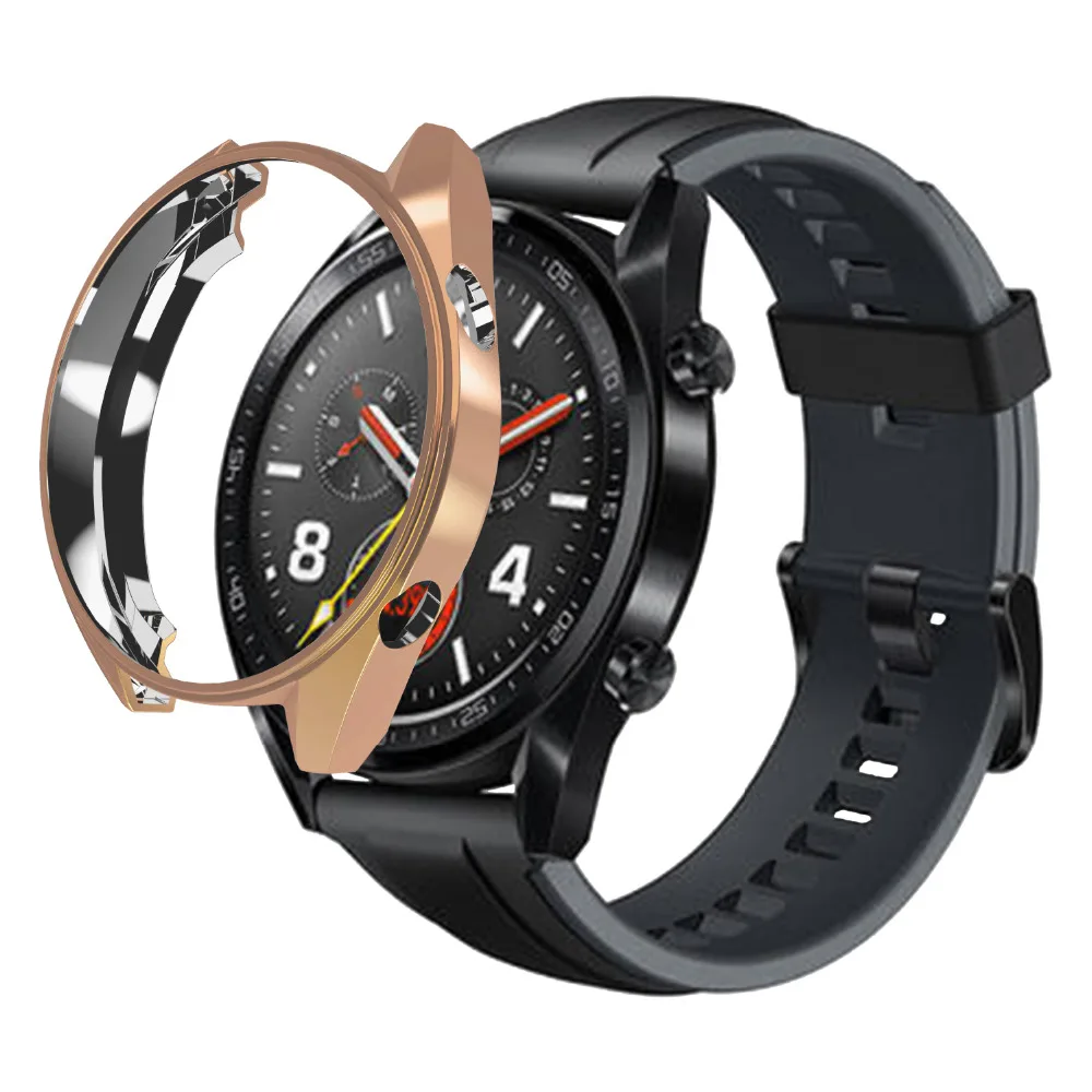 Высококачественный протектор для часов, совместимый с huawei Watch GT 42 мм, 46 мм, покрытый ТПУ чехол, тонкий мягкий бампер, защитный чехол