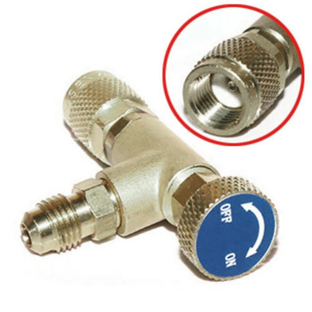 

1/4''-1/4'' Flow Control Copper Valve For Refrigerant Charging Hose