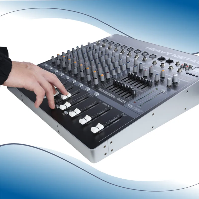 10 Channel Mixer 48V Two Groups of Effect Balance
