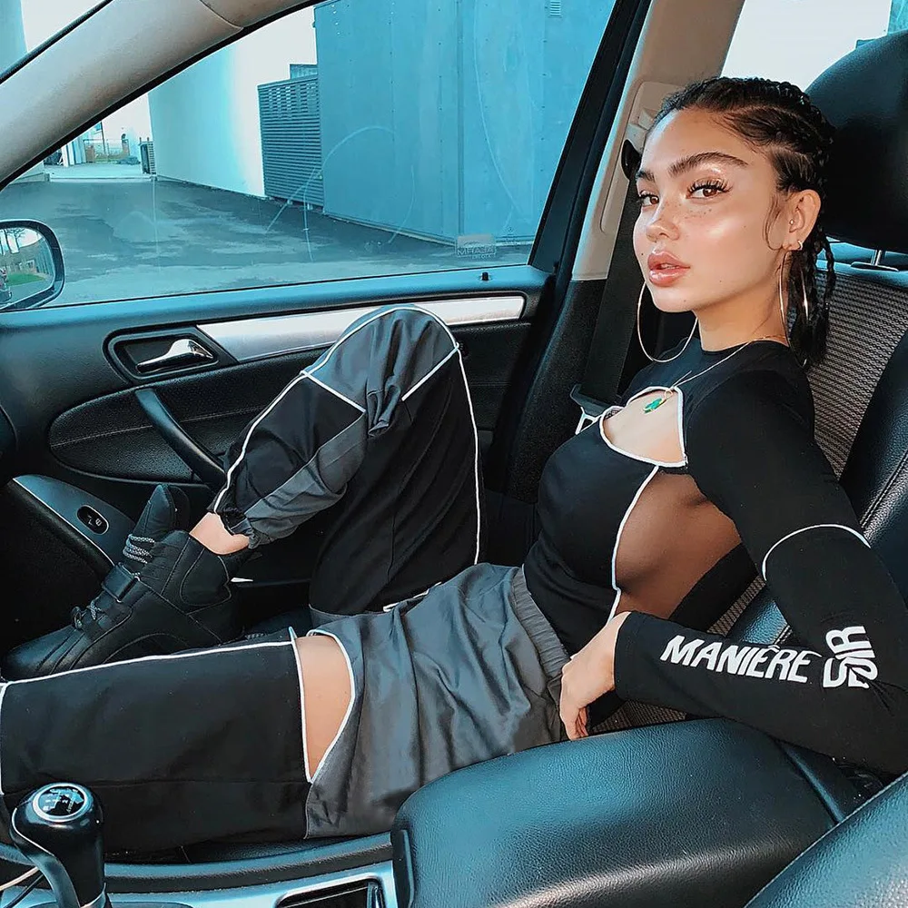 Auyiufar Patchwork Cargo Pants Women Joggers High Waist Trousers Harajuku Pantalones Streetwear Summer Fashion Loose Bottoms Auyiufar Patchwork Cargo Pants Women Joggers High Waist Trousers Harajuku Pantalones Streetwear Summer Fashion Loose Bottoms