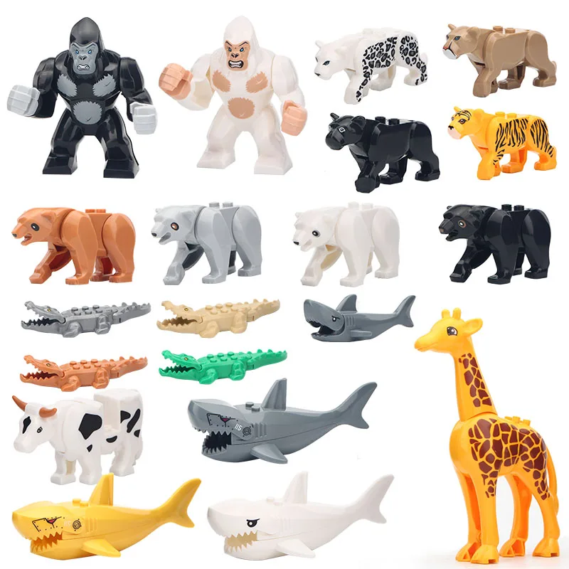 

Animal Series Model s Building Blocks Animals Educational Toys For Kids Children Gift Compatible With