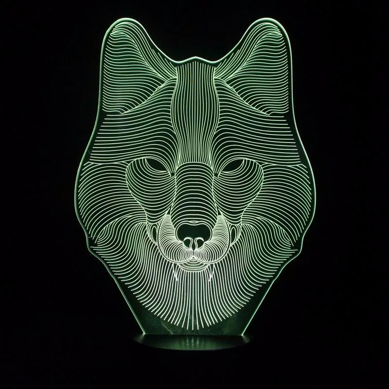 Новая Лошадь 3D ночник креативный 3 D лампа визуальное освещение для украшения комнаты рождественский подарок, новинка для малышей