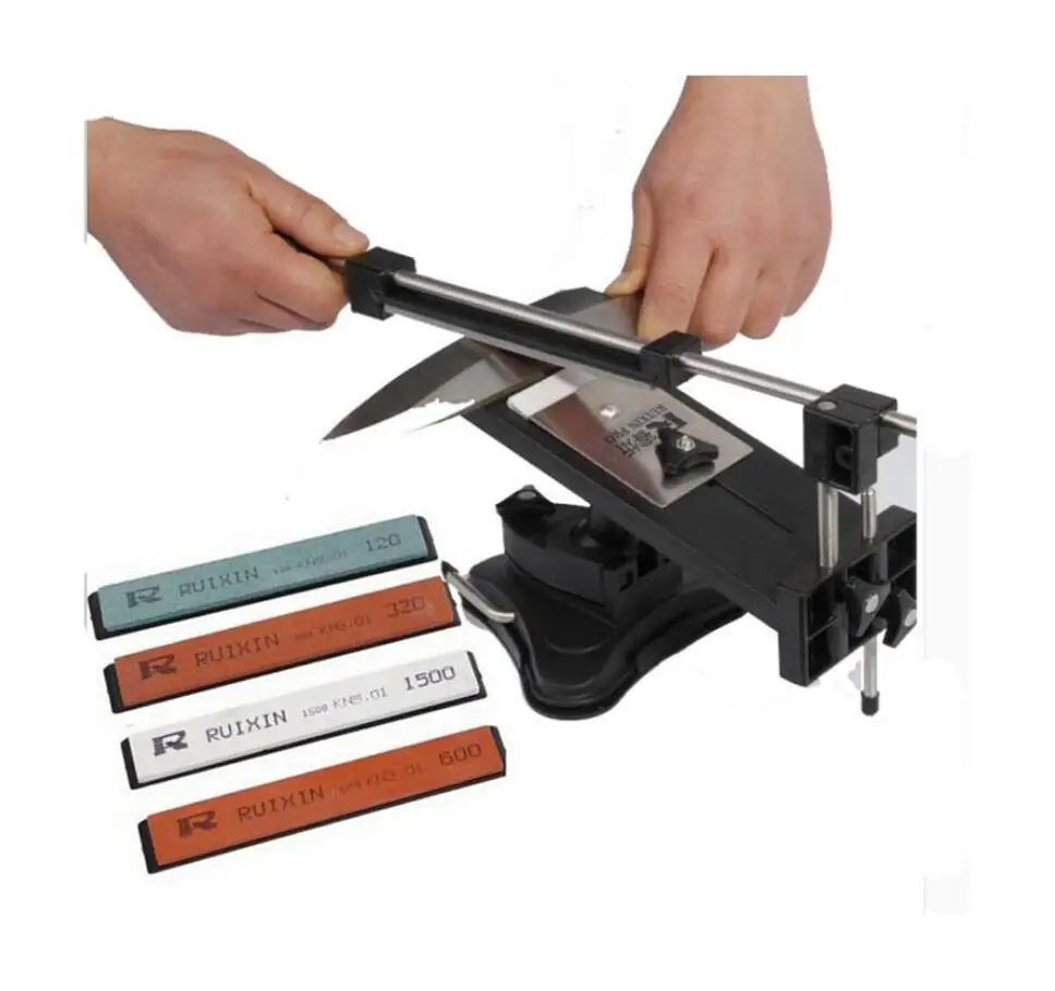 

Kitchen Knife Sharpening system Apex Pro Pencil sharpener system Ruixin 4 whetstone
