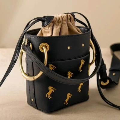 

Hot Sale Women Handbag Small Bucket Shape Women Messenger Bags Female Handbags Leather Shoulder Crossbody